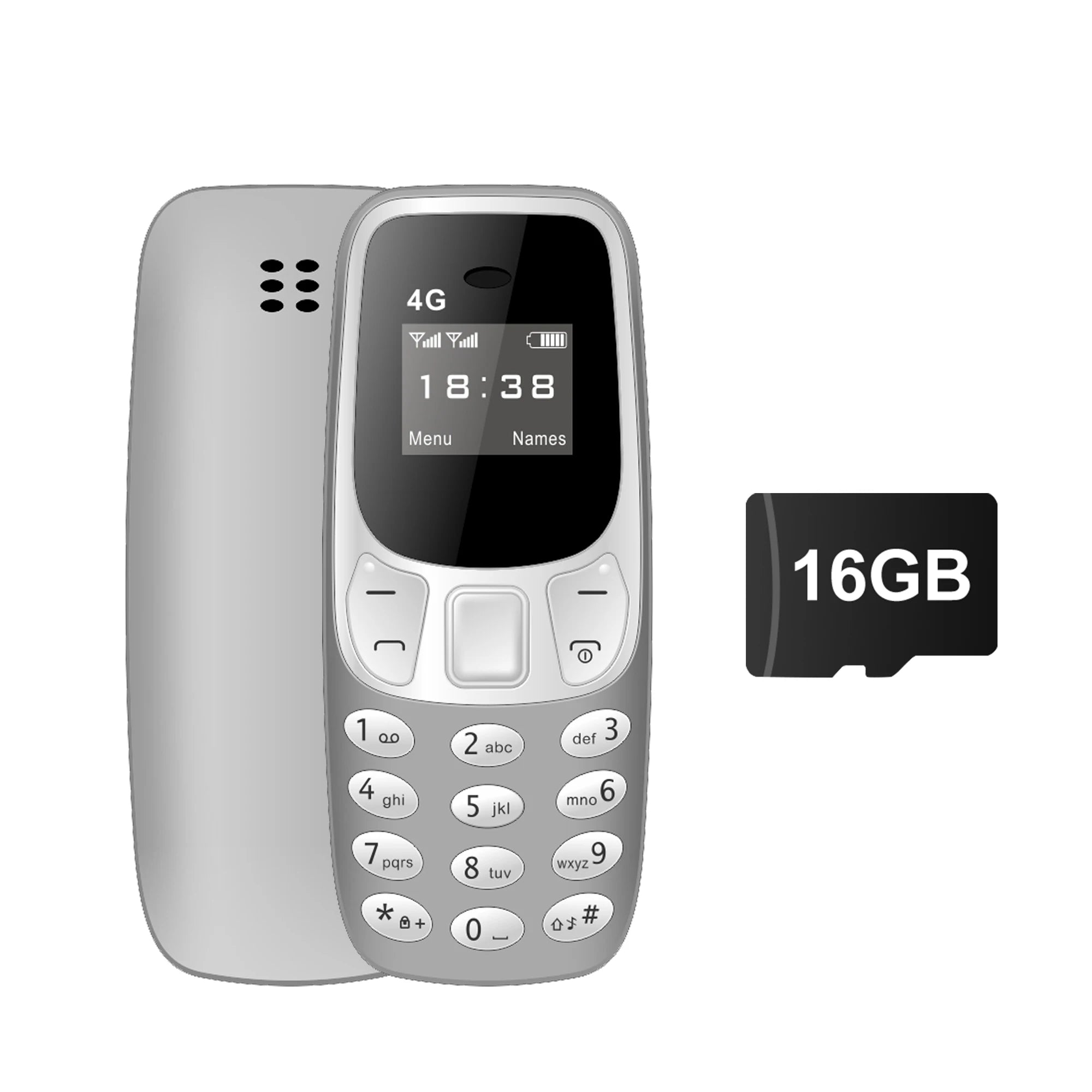 SERVO BM10 LTE 4G Mini Mobile Phone Dual SIM Standby Call Recording Speed Dial Blacklist Alarm Clock Small Feature Backup Phones