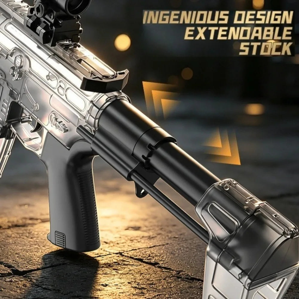 Powerful Electric Water Gun Toy Capacity High Speed Long Range Continuous Shooting SLR Model Summer Outdoor Toys