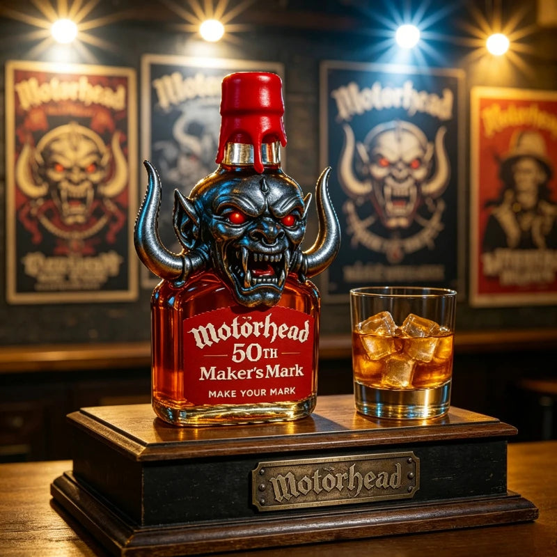 Rock Legend Motorhead 50TH Memorial Whiskey, Hardcore American Bar Collection Liquor