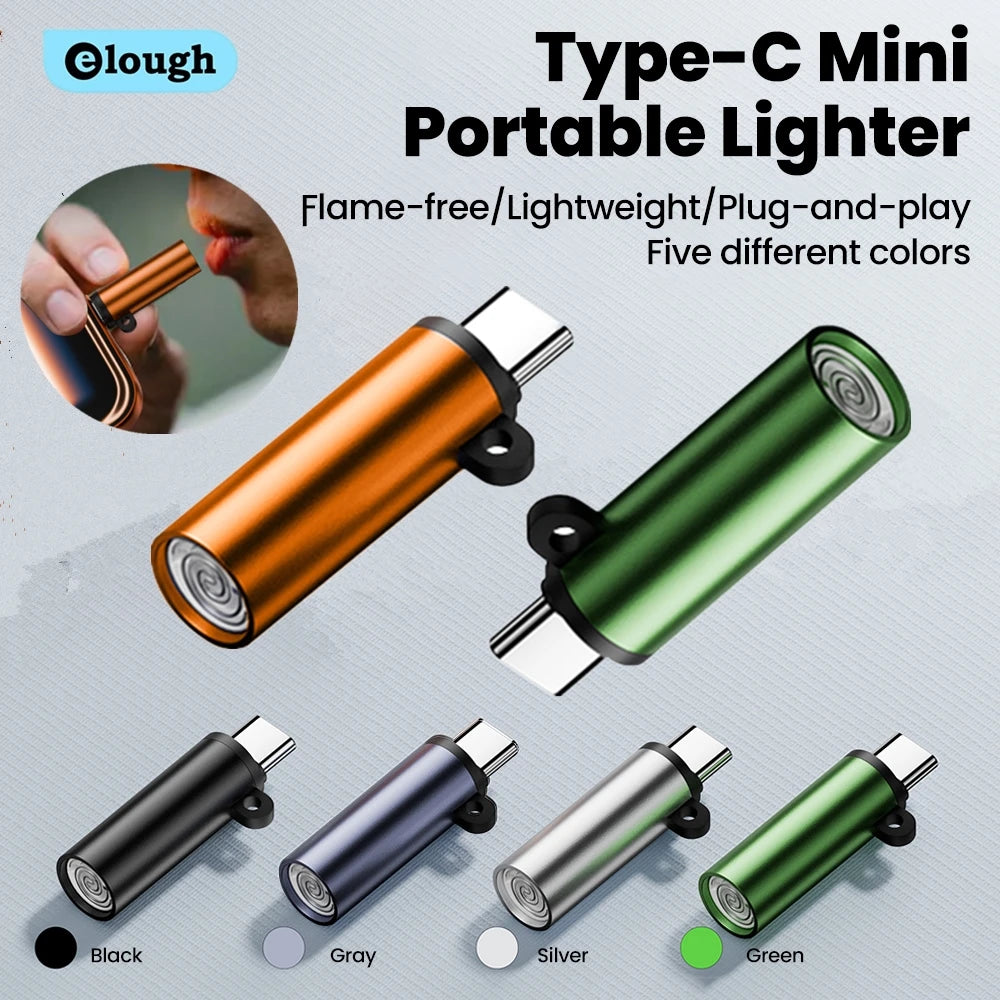 Encendedor USB-C Mini - Soplado Automático Recargable