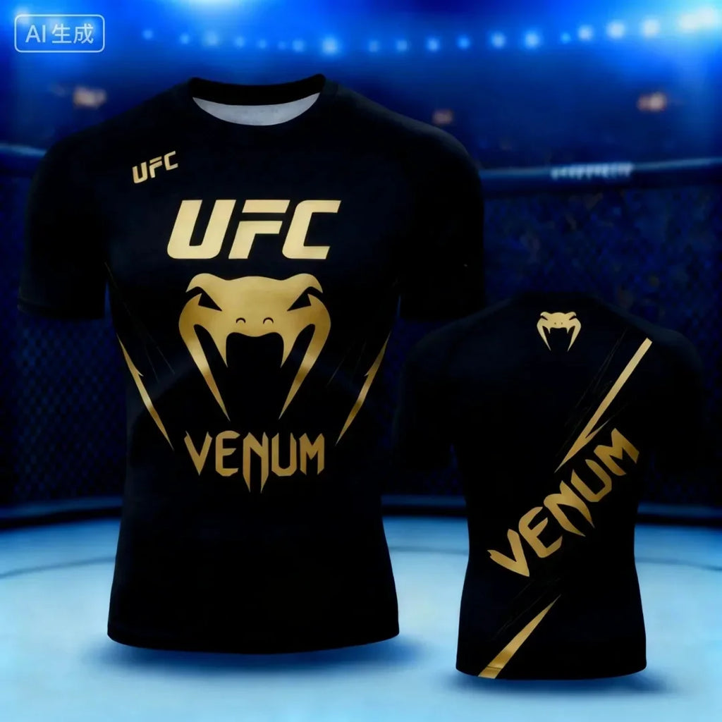 Remera Deportiva Hombre - Secado Rápido Estilo UFC