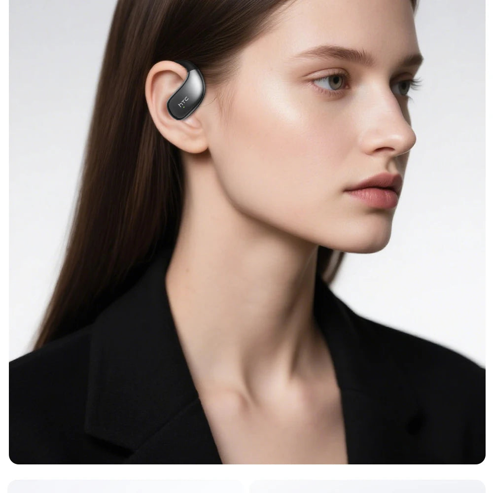 【HTC NE57】 Bluetooth V6.0 Earphones AI Translator Earbuds OWS Sport Wireless Headphones Comfort Earhooks Long Life with Mic