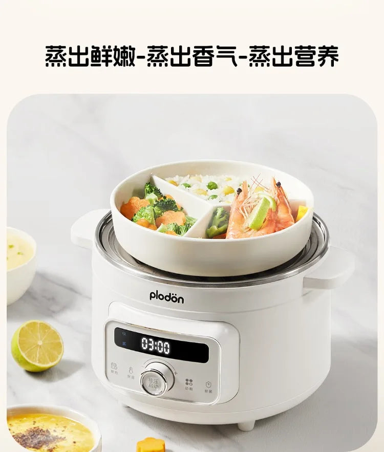 Multifunctional Stainless Steel Electric Pot Steam Stew Cooker Baby Food Cooking Pot