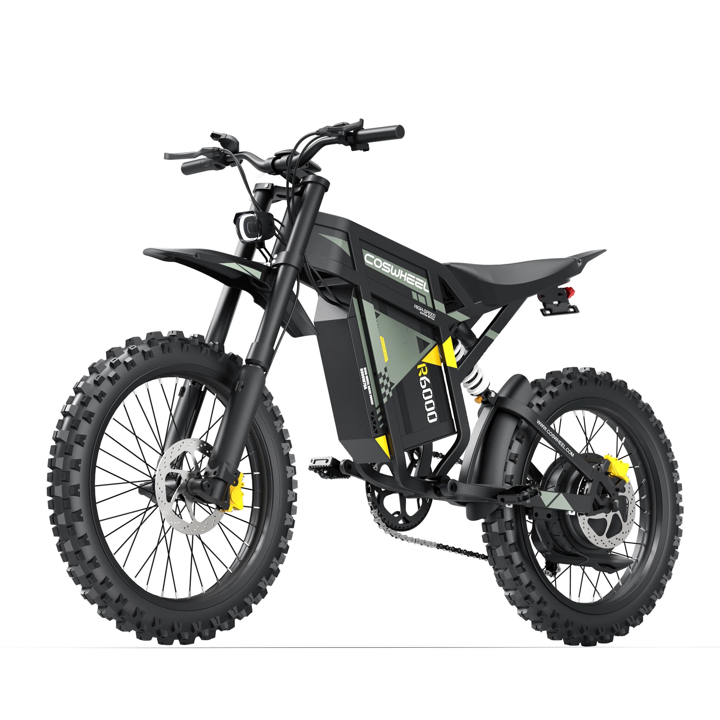 COSWHEEL R6000 Adult Electric Mountain Bike 7000W Motor 60V 30AH ebike,Dual Suspension Electric Bicycle