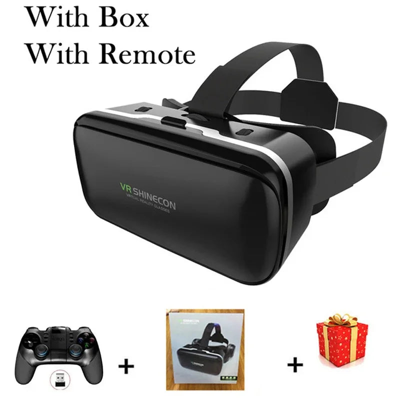 VR Shinecon 6.0 Casque Virtual Reality Glasses 3 D 3d Goggles Headset Helmet For iPhone Android Smartphone Smart Phone Viar Lens