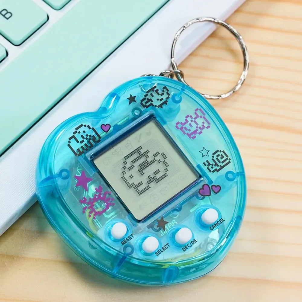 Multilingual Pixelhobby Keychain, Retro Pixel Virtual Electronic Animal Pet Game Toy,