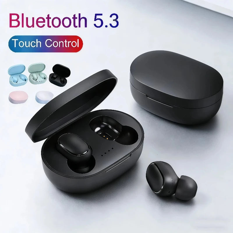 A6S TWS Wireless Bluetooth Headset with Mic Earbuds Noice Cancelling Earphone Bluetooth Headphones
