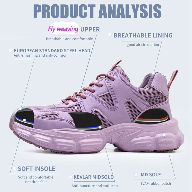 Zapatillas de Seguridad Unisex - Antiimpacto Indestructibles