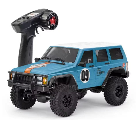 New 1:18 Scale Remote Control Off-Road Climbing Car Linked Headlights Full Proportion  2.4G 4WD Motor Pickup Model Toys Gift