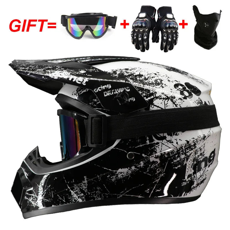 Casco Integral Moto Todoterreno | Downhill y Cross - ¡Incluye 3 Regalos!