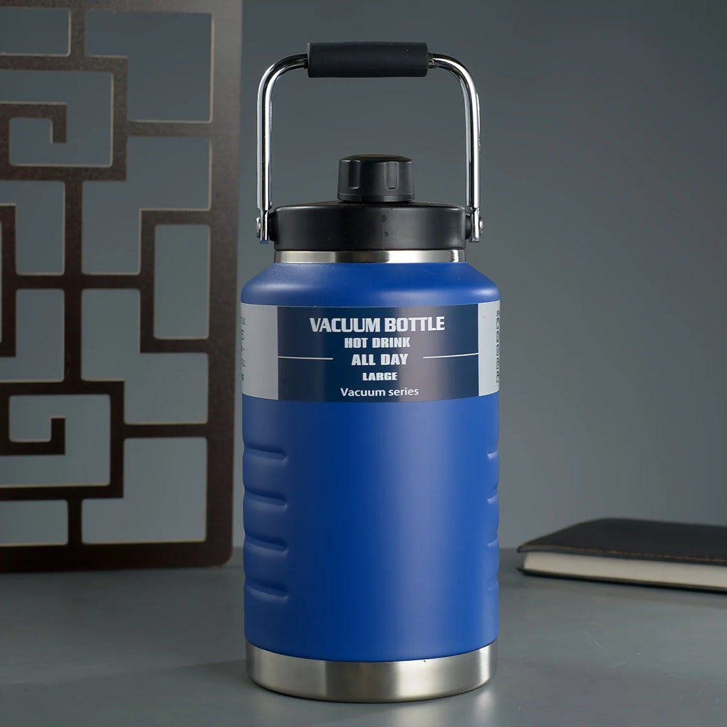Large Capacity 2L Stainless Steel 304 Insulated Water Bottle Portable Sport Water Jug Handheld Thermos TonTon Water Bucket