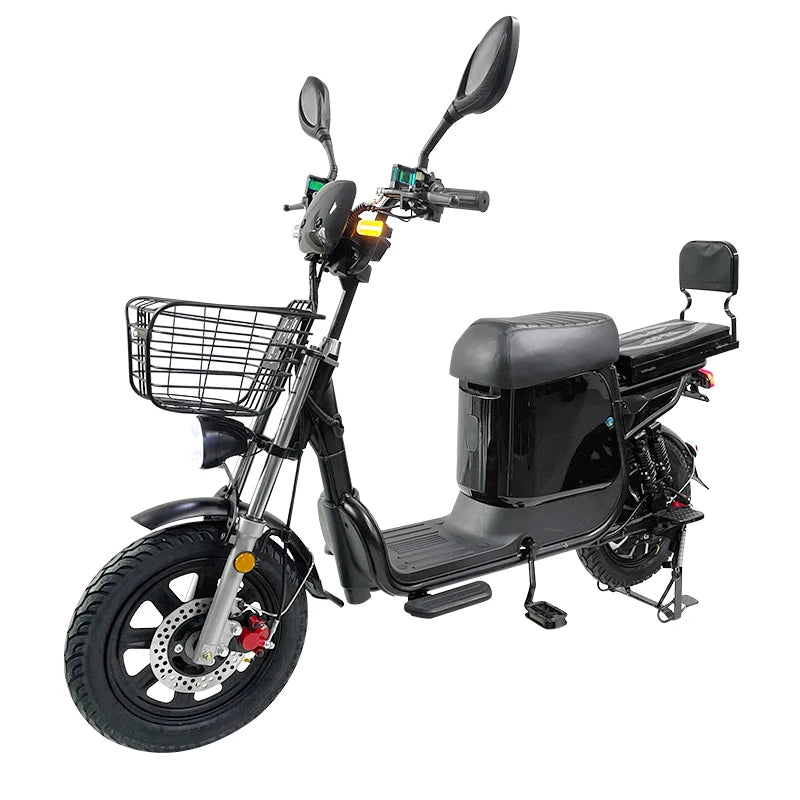 Electric Bike 16” Delivery Electric Bicycle Manufacture 800W 60V Lithium Battery Black E-bike
