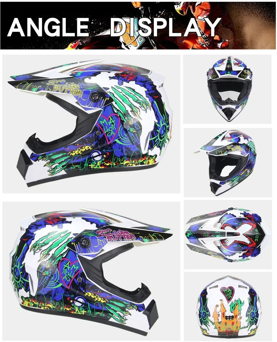 Casco Integral Moto Todoterreno | Downhill y Cross - ¡Incluye 3 Regalos!