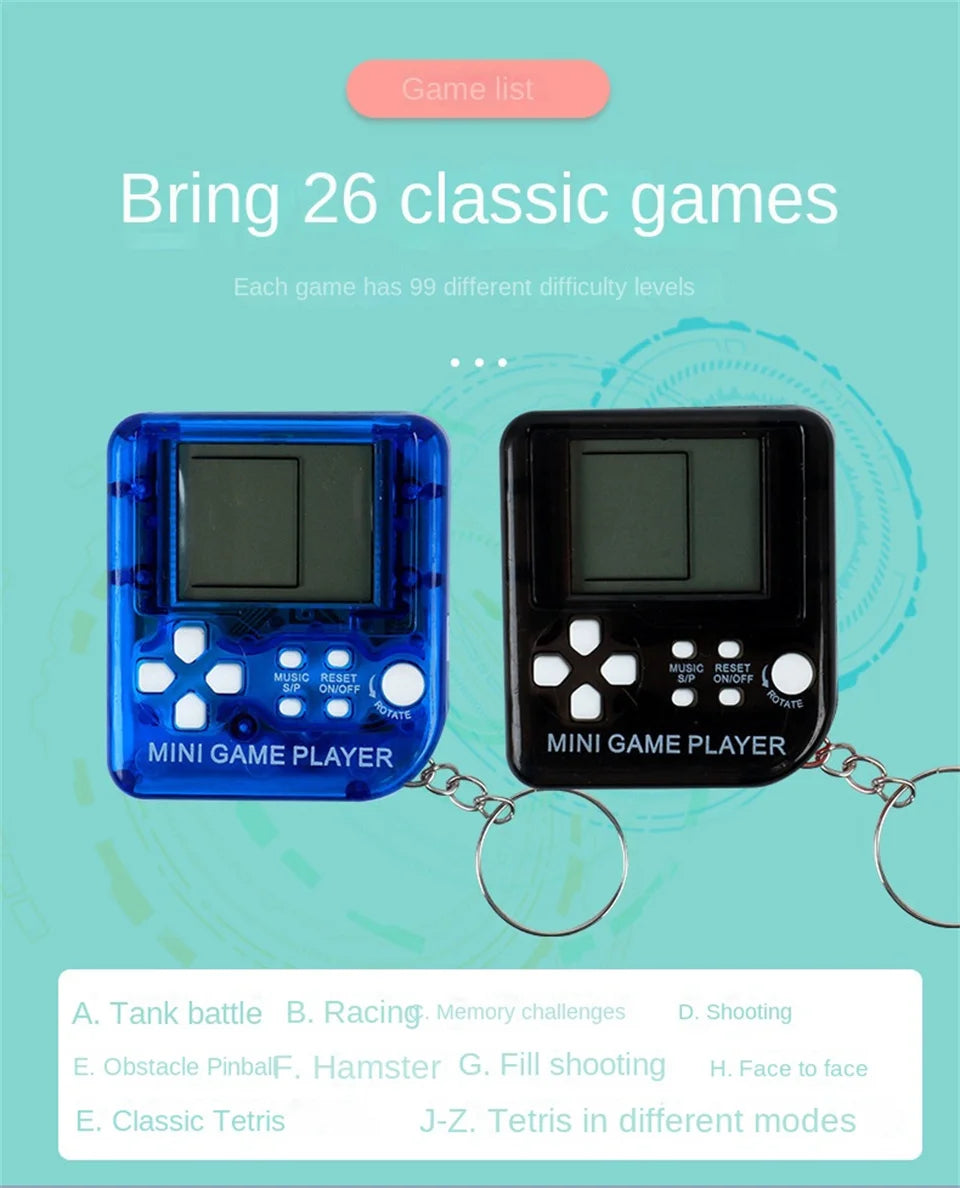 GAMINJA Retro Mini Handheld Game Players Classic Electronic Games Hand Held Console Game Child Puzzle Gaming Console Toys Gift