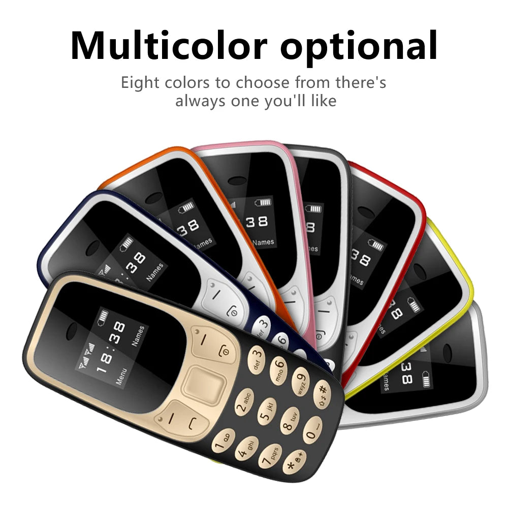 SERVO BM10 Mini Feature Phone Dual SIM Dual Standby Voice Dialing Low Radiation Mp3 Player With Earhook Pocket Cellular Phone