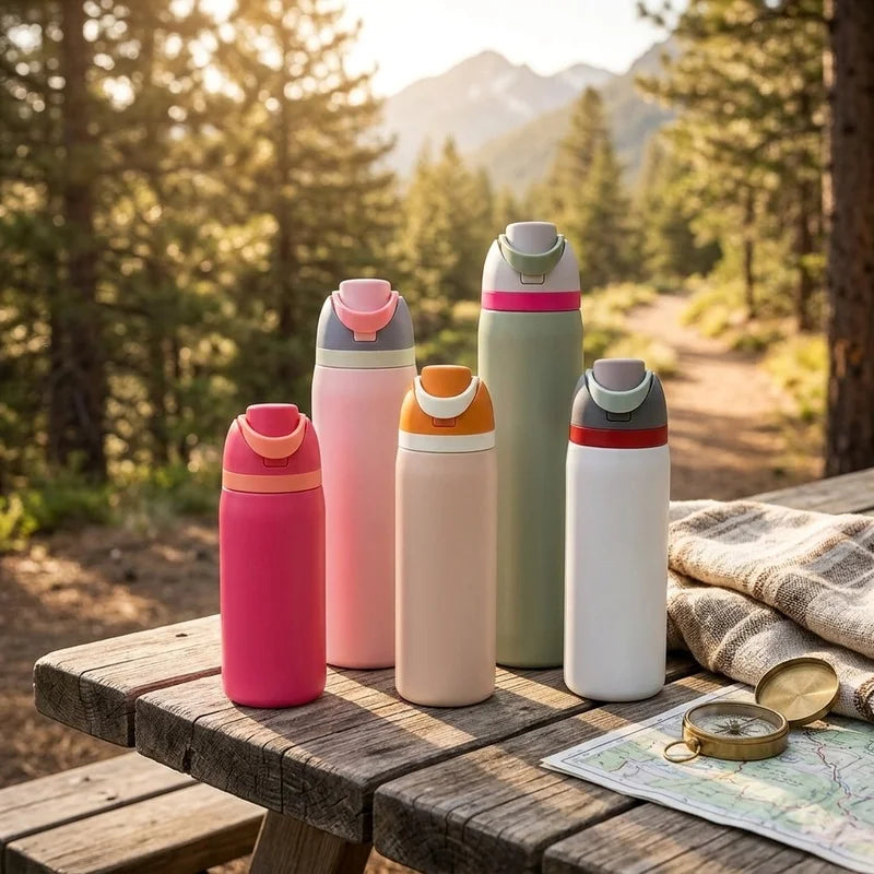 304 Stainless Steel Thermal Cup 480/710ML Leakproof Vacuum Insulated Bottle for Sports Travel Car Daily Drinking