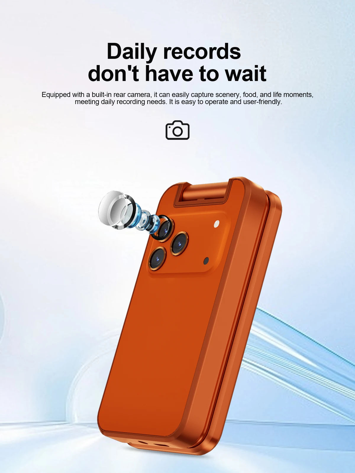 SERVO X9 PRO Mini Foldable Mobile Phone Triple SIM Magic Voice Speed Dial FM Radio 3.5mm Headphone Jack 2.4" Feature Cellphone
