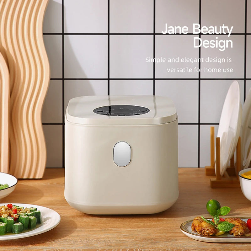 2.5L Mini Electric Rice Cooker UK Plug Non-Stick Golden Inner Pot Multifunctional Porridge Cake Soup Cooking Pot With Complete A