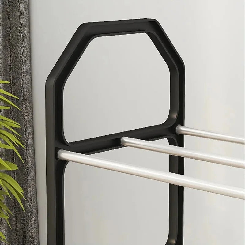 4 Floor Creative Shoe Rack Assembly Storage Cabinet Door Entryway Organizer for Shoes and Home Items