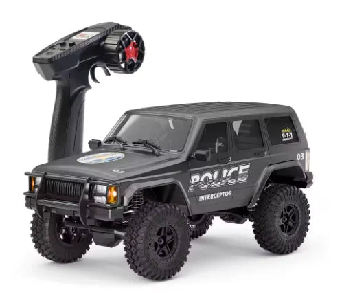 New 1:18 Scale Remote Control Off-Road Climbing Car Linked Headlights Full Proportion  2.4G 4WD Motor Pickup Model Toys Gift