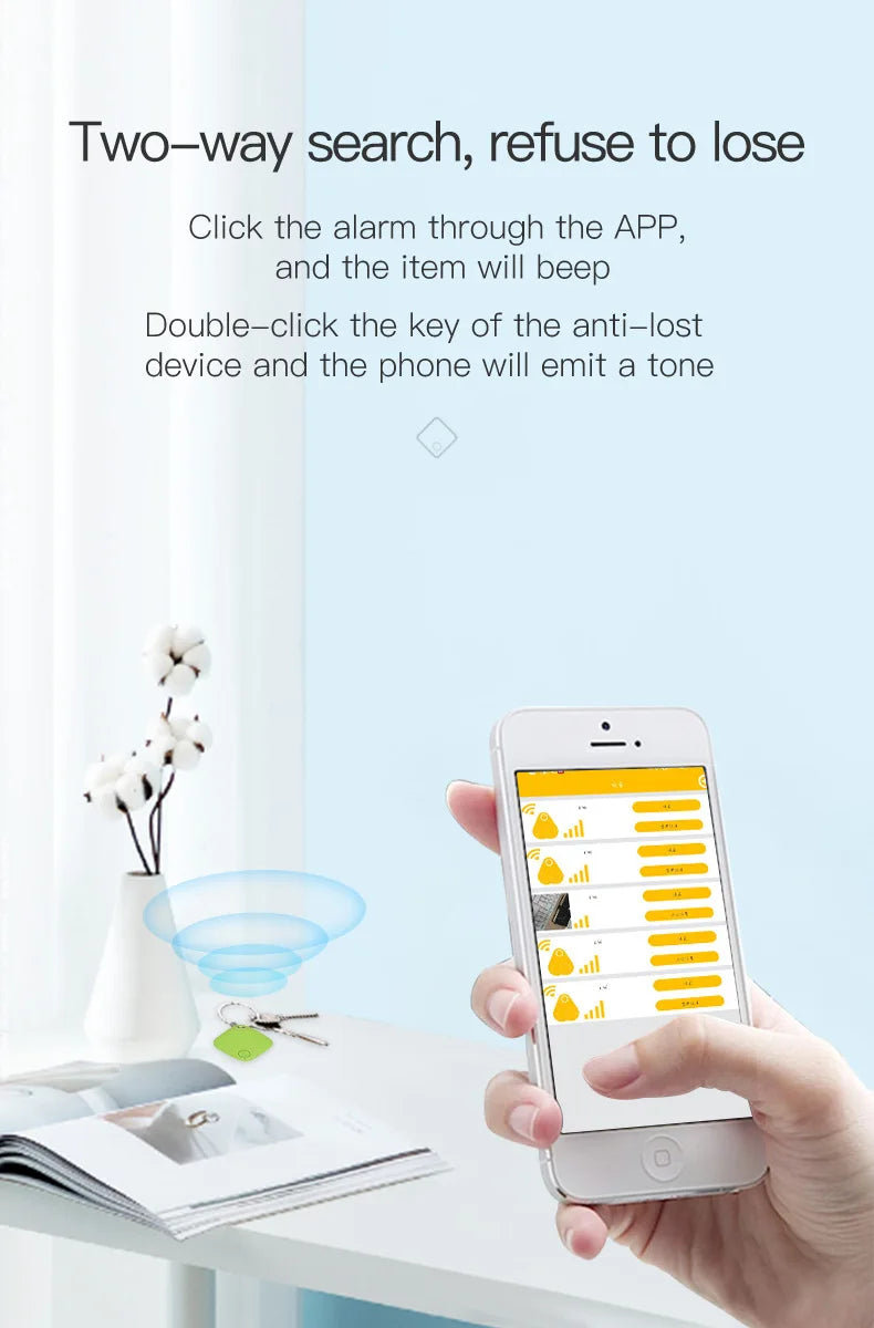 Bluetooth GPS Anti-Lost Tracker Smart Tag Wireless Locator for Car Keys Pet Dog Cat Wallet iOS Android