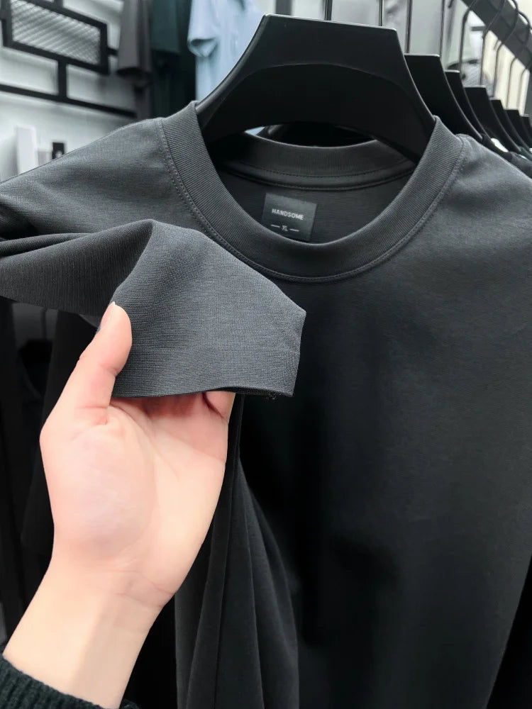 Luxury brand breathable cotton short sleeved exquisite Paul Pony embroidered T-shirt summer comfort casual round neck men's wear