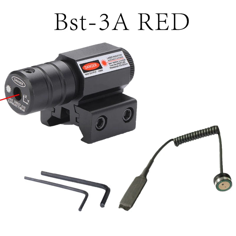 Tactical Red Dot Laser Pointer Sights Hunting with 11mm/20mm Mount Adjustable Sight Accsesories for Picatinny Rail