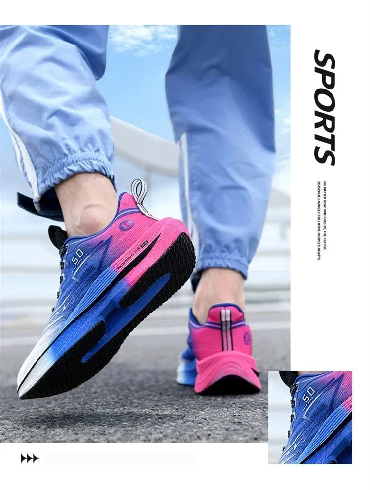Zapatillas Running Placa de Carbono – Amortiguación Antideslizante Unisex