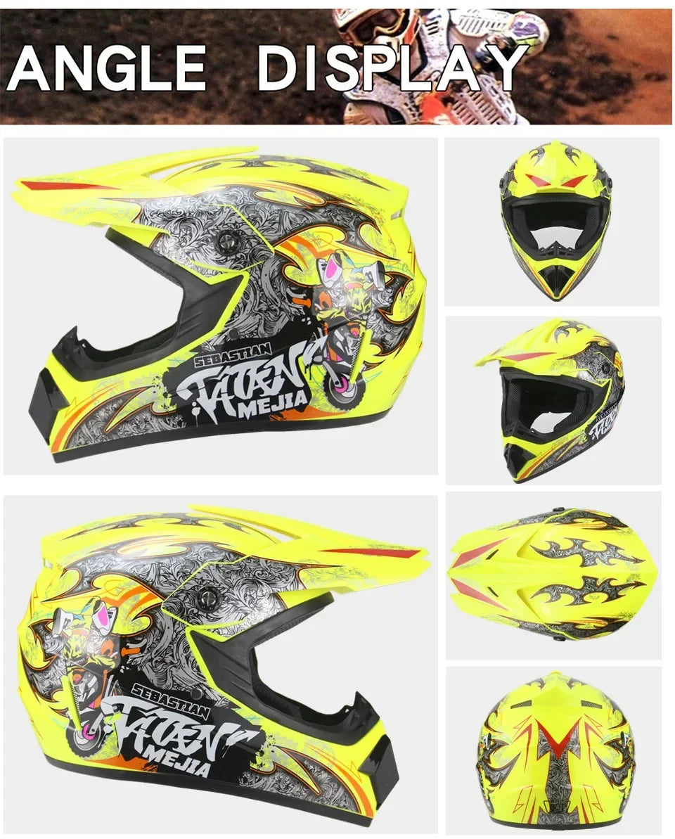 Casco Integral Moto Todoterreno | Downhill y Cross - ¡Incluye 3 Regalos!