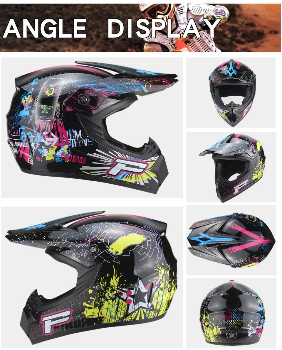 Casco Integral Moto Todoterreno | Downhill y Cross - ¡Incluye 3 Regalos!
