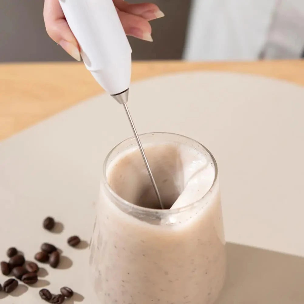 1 electric milk coffee mixer, egg beater, milk frother, 3-speed rechargeable handheld kitchen jam cake cream maker
