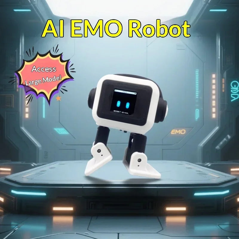 New Upgraded AI EMO Desktop Robot Intelligent Real-Time Chat Interaction, Built-In ASR Voice Recognition for Smooth Conversation