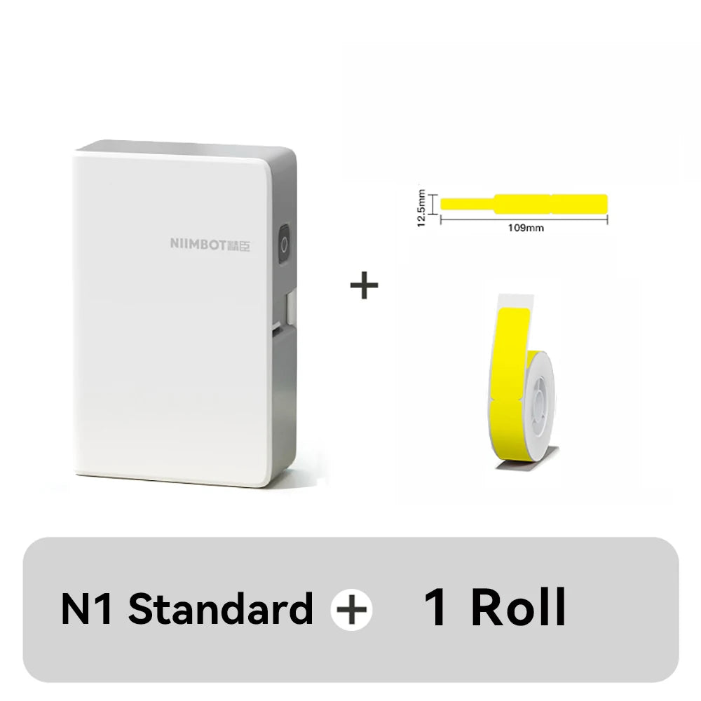 NIIMBOT N1/B18 Mini Portable Label Printer Thermal Transfer Pocket Label Maker With Long Life Ribbon And PET Stickers Gift