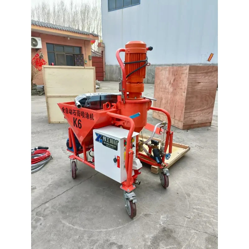 Electric Mortar Spraying Machine Gypsum Plaster Sprayer Cement Spray Pump Mortar Sprayer for Wall Decoration