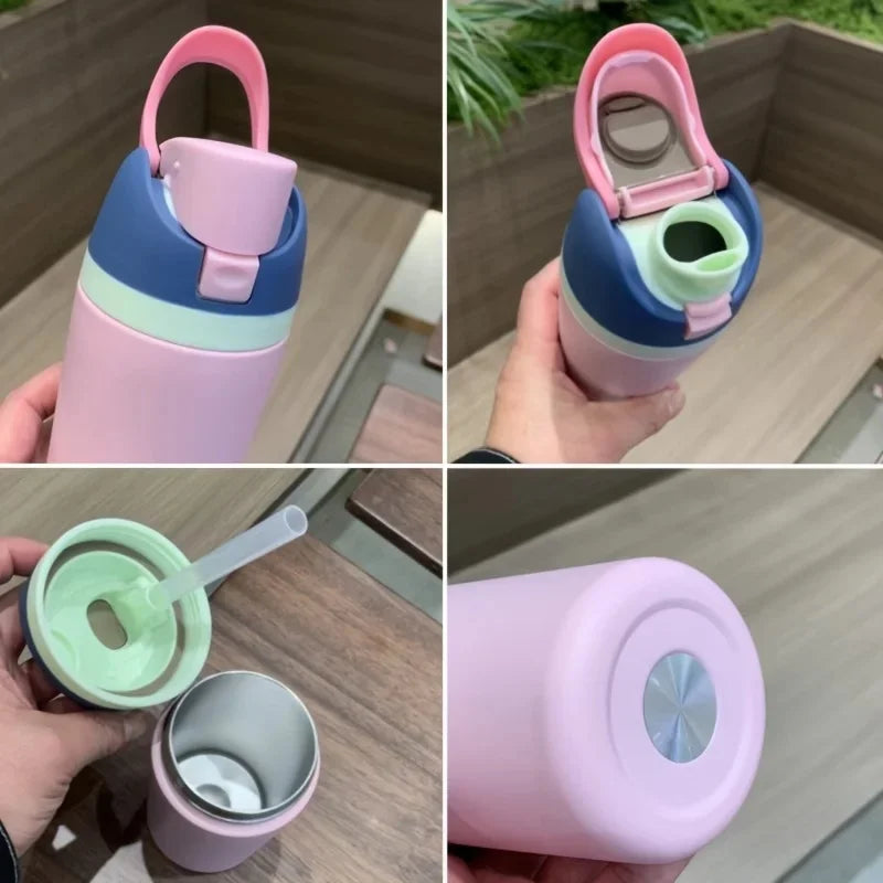 304 Stainless Steel Thermal Cup 480/710ML Leakproof Vacuum Insulated Bottle for Sports Travel Car Daily Drinking