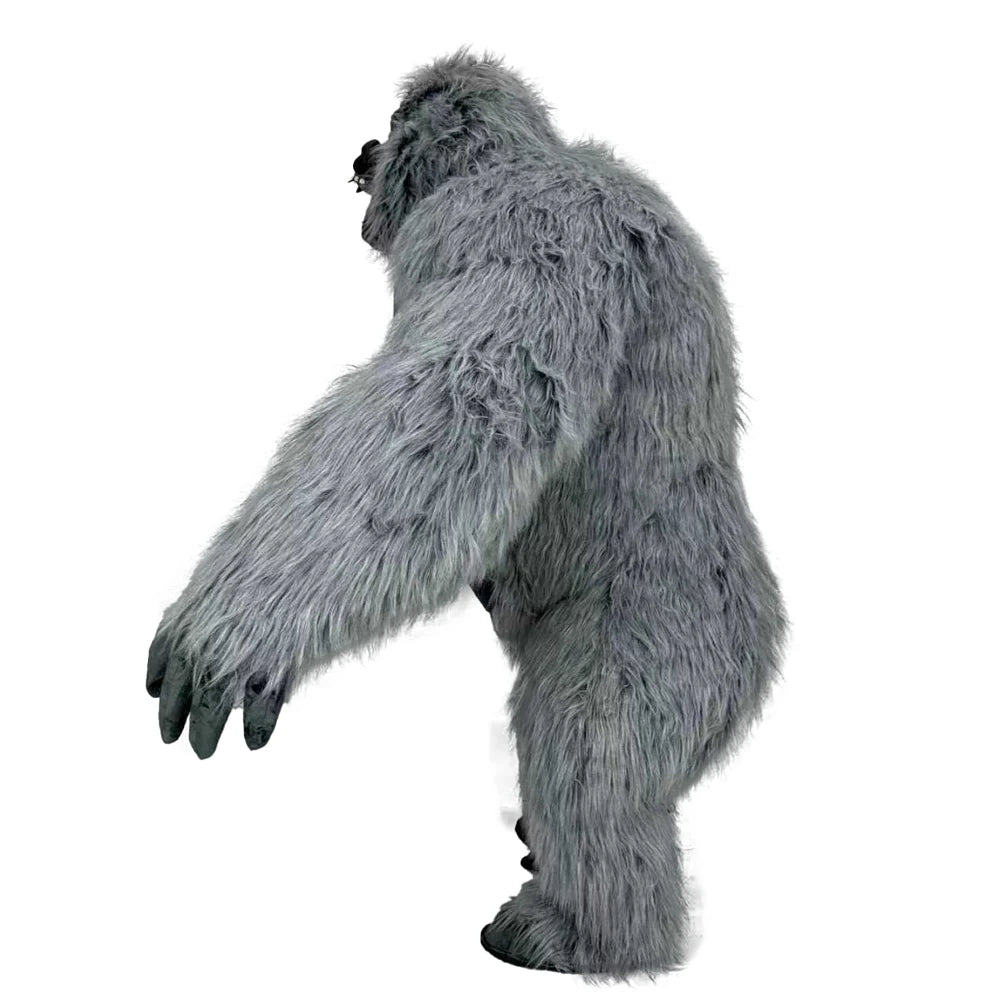 SAYGO Inflatable Multi Color King Kong Adult Cosplay Halloween Costume Plush Animal Mascot Carnival Dress Set Fur Gorilla Set