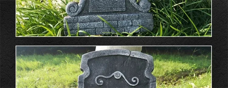 4pcs Halloween Foam RIP Graveyard Tombstone Decor Skeleton Tomb Haunted House Party Prank Prop Yard Outdoor Home Decorations