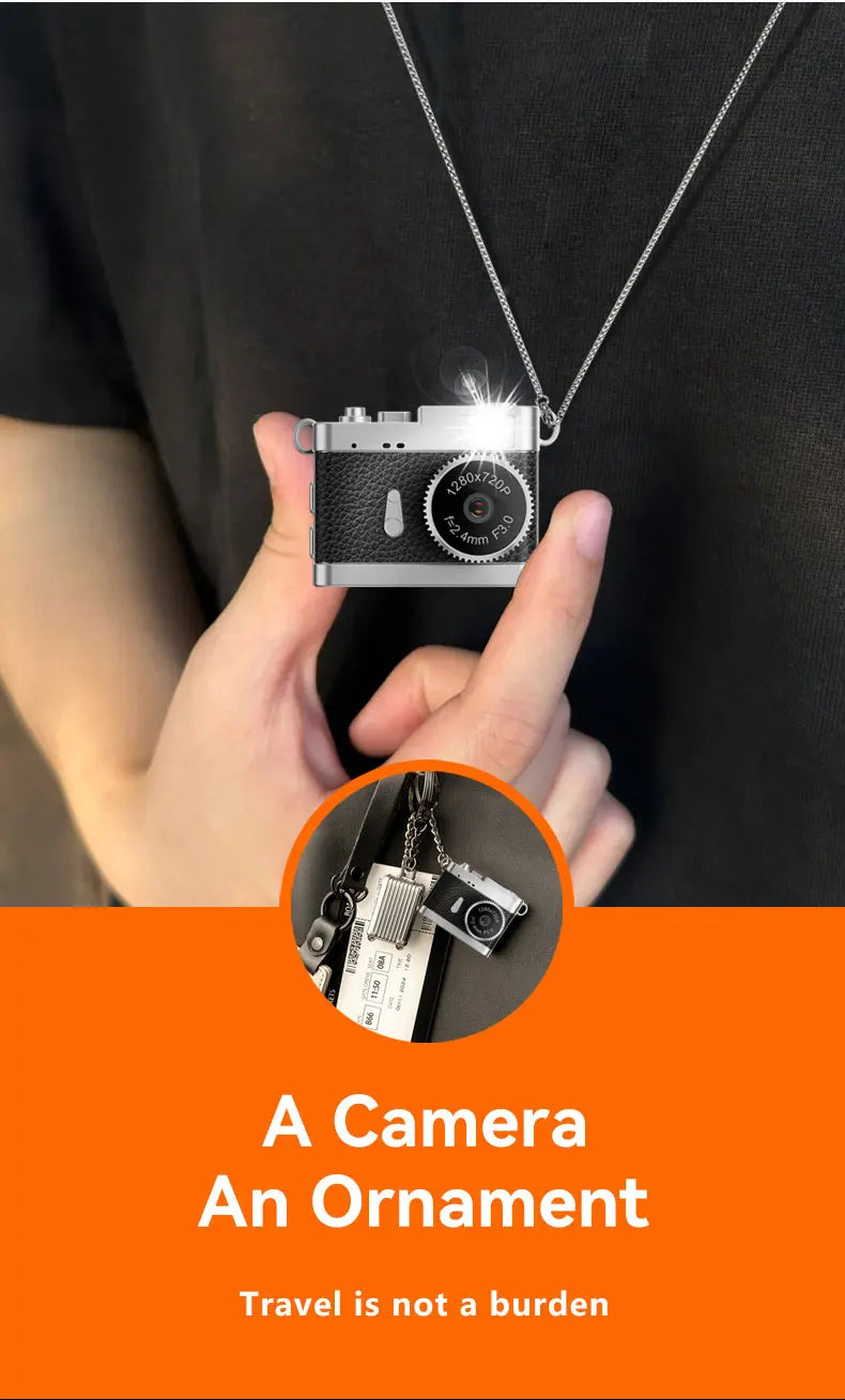 S142 Retro Digital Camera 720P Video Recorder LED Fill Light 0.96 Inch IPS Screen Portable Mini Digital Camera