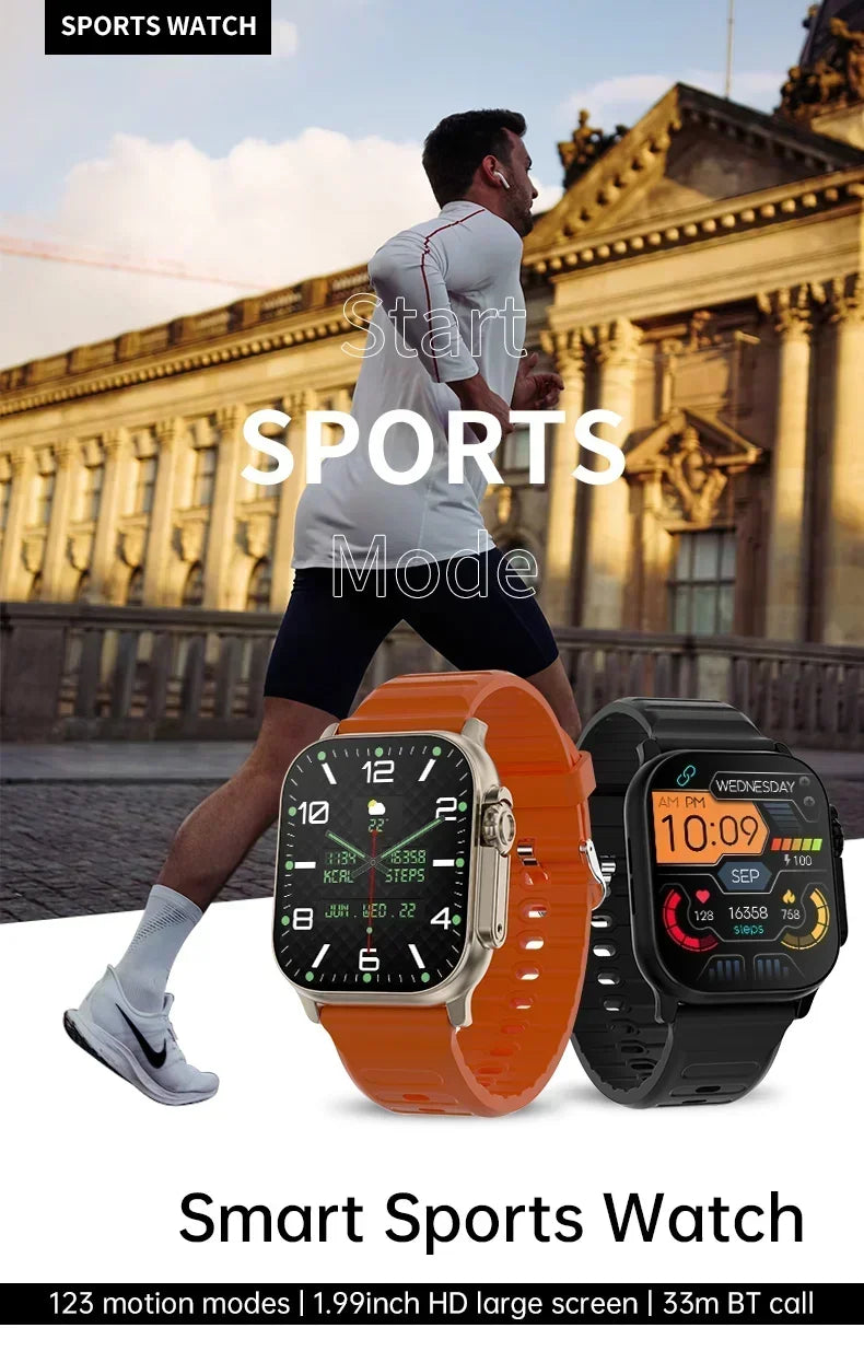 Watch 10 Ultra Smart Watch 49mm 2026 New NFC Men Women GPS Track Bluetooth Call BT Music Games Wireless Charging Smartwatch