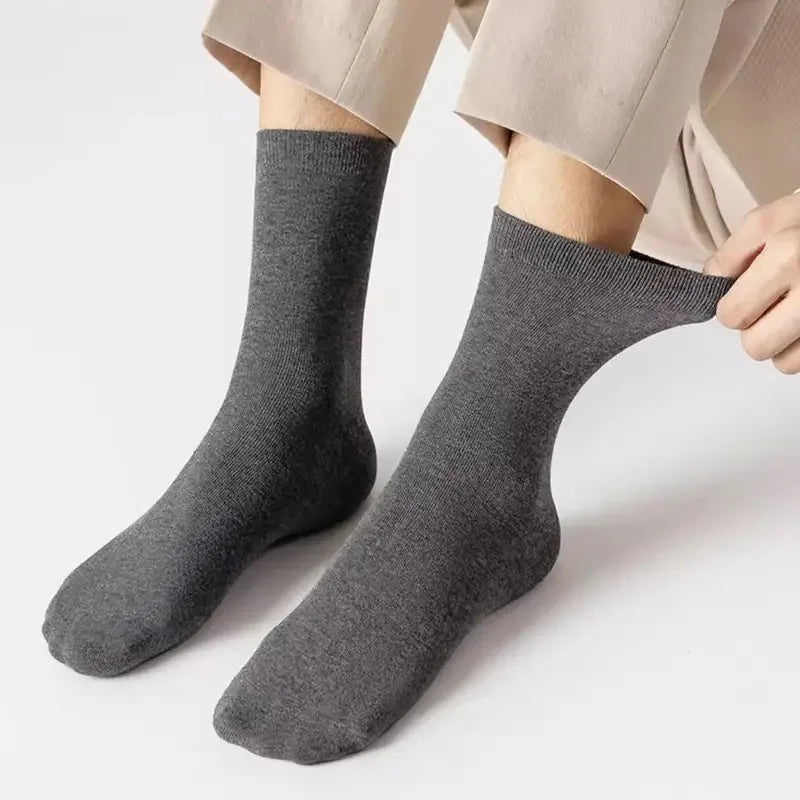 Autumn Winter Thickened Fleece-Lined Vintage Straight-Leg Jeans Women's Slimming Hip-Hiding Elastic Micro-Flared Cotton Trousers
