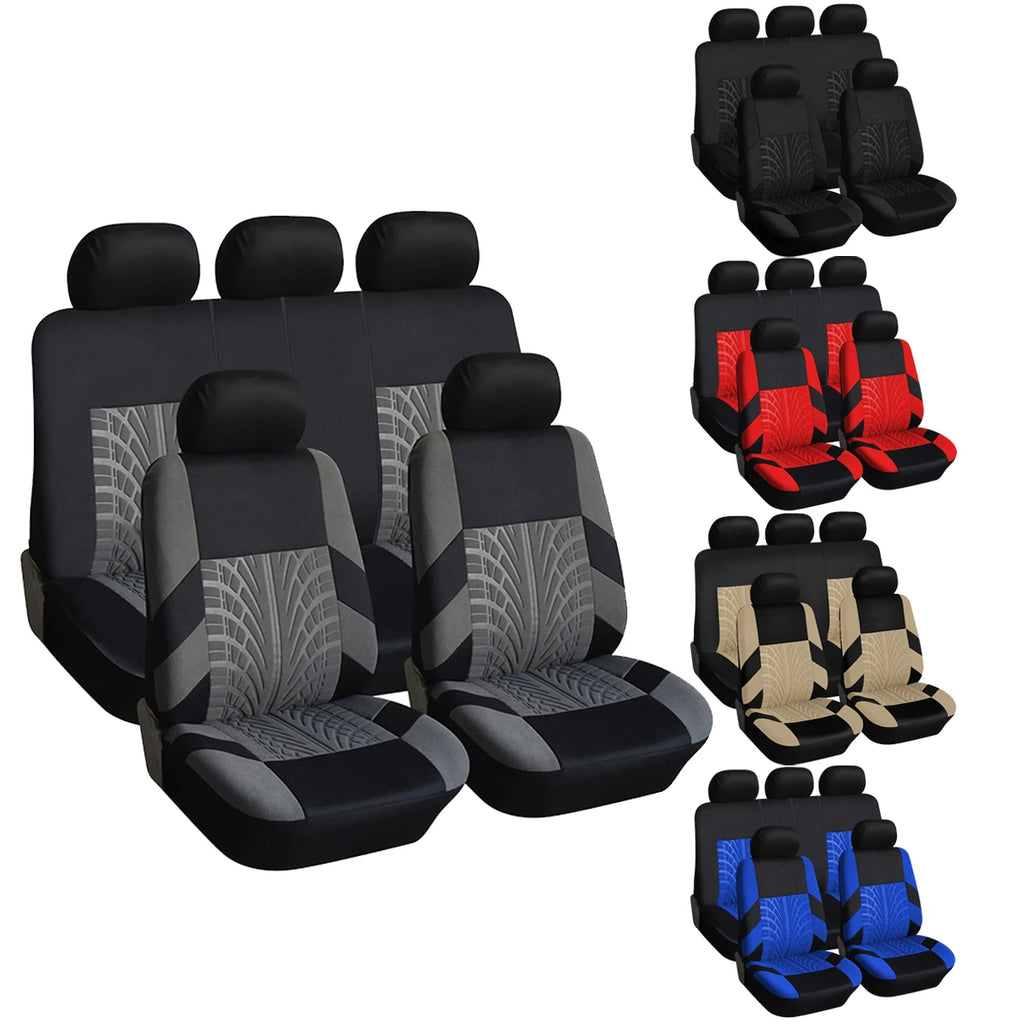Customized Four Seasons Universal Polyester Full Set Car Seat Covers