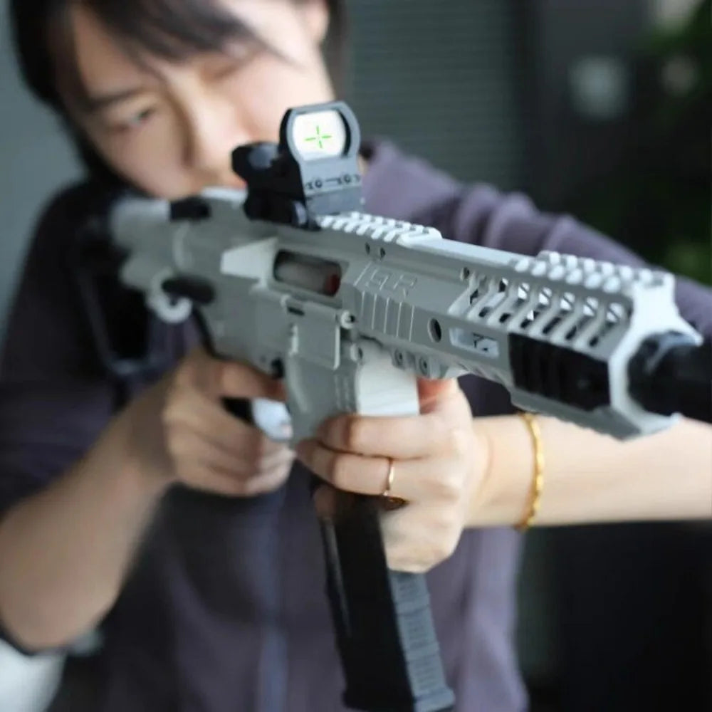 Nylon SLR Electric Gel Ball Blasting Toy Gun Full Automatic Shoot Water Ball Launcher for Outdoor Team Interaction
