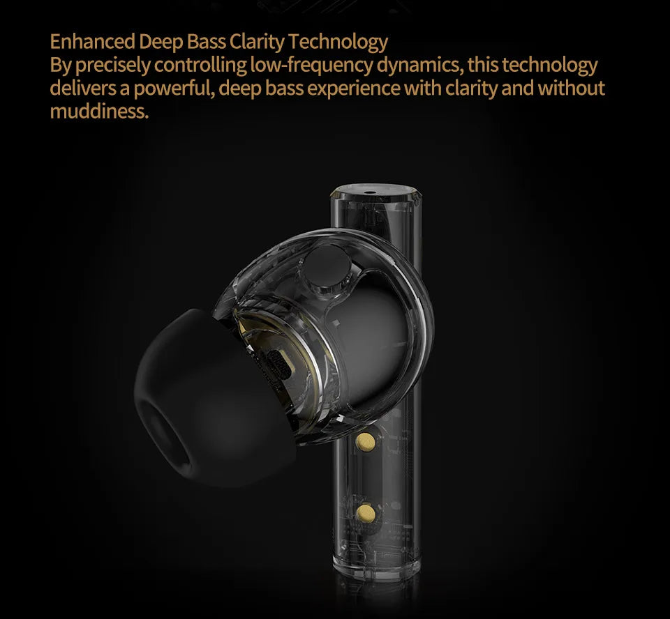 KZ Carol ANC True Wireless Earphone 55dB Active Noise Canceling TWS Headphone 6 Mics AI HD Call Bluetooth 5.3 HiFi in-Ear Earbud