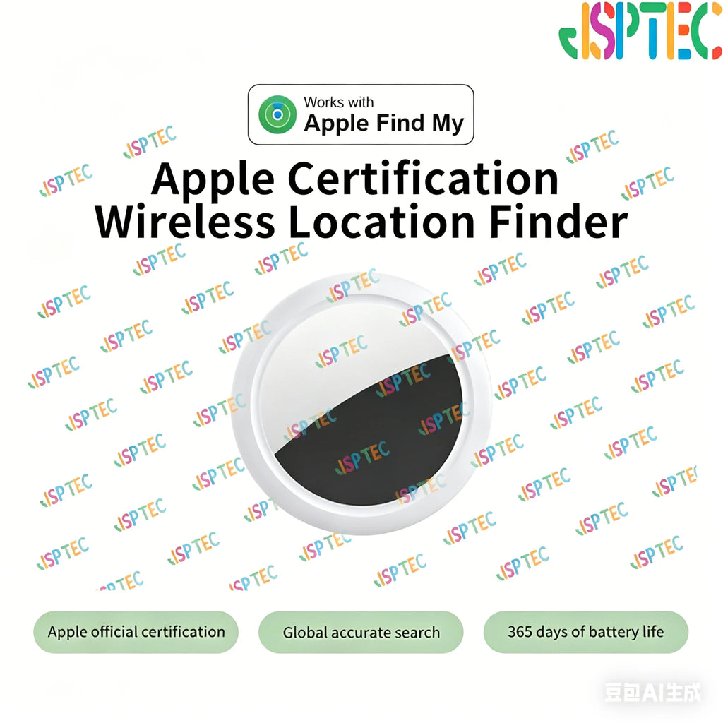 JSPTEC Airtag Bluetooth GPS Trackers IPX 5 Waterproof Sport Tracking Find My Elderly Kids Pets Available Mini Finders For IOS