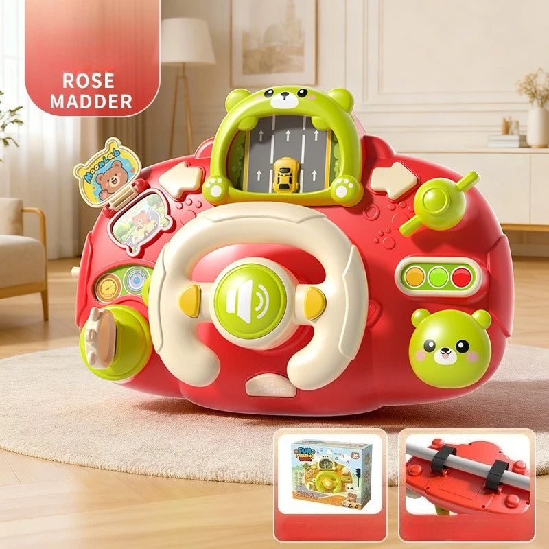 Children Early Education Intelligence Steering Wheel Toy Childrens Simulated Realistic Driving Car Small Cart Soothing Girl Toys