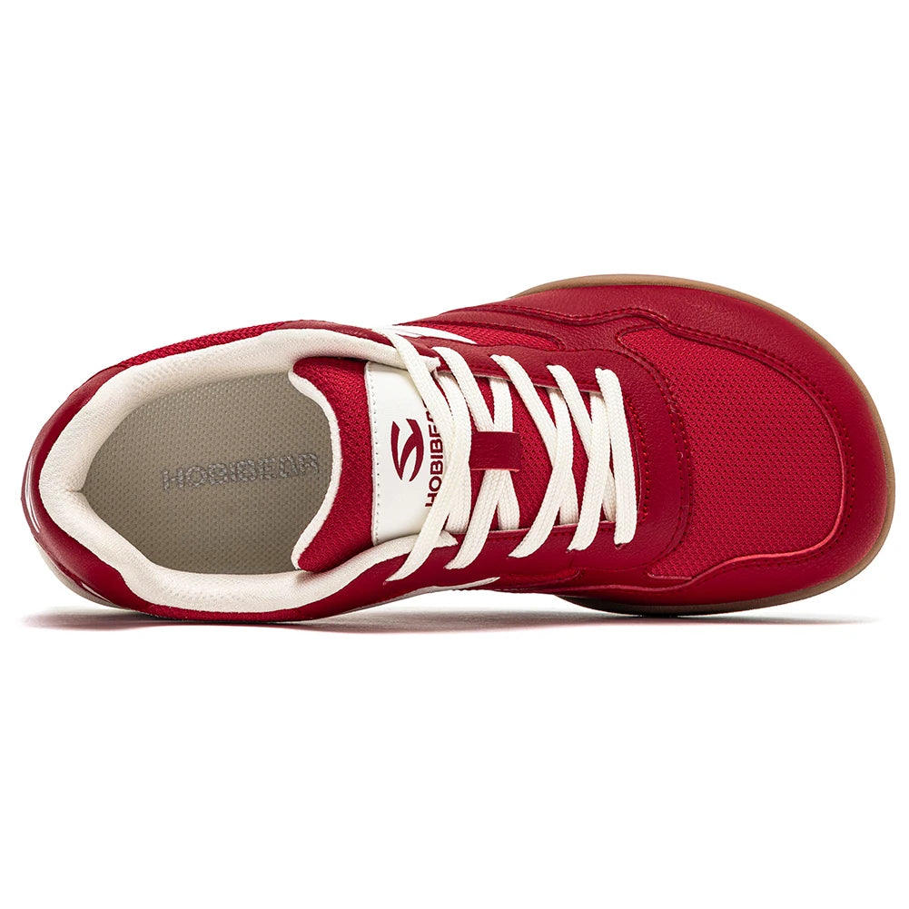 HOBIBEAR Men's Wide Width Shoes Barefoot Lace Up Sneakers Lightweight Flexible Casual Walking Shoes for Unisex