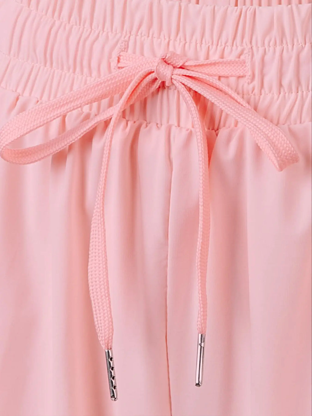 Women's culottes, tennis shorts, nylon spandex, spring/summer sports shorts, anti-exposure strap, drawstring sports shorts
