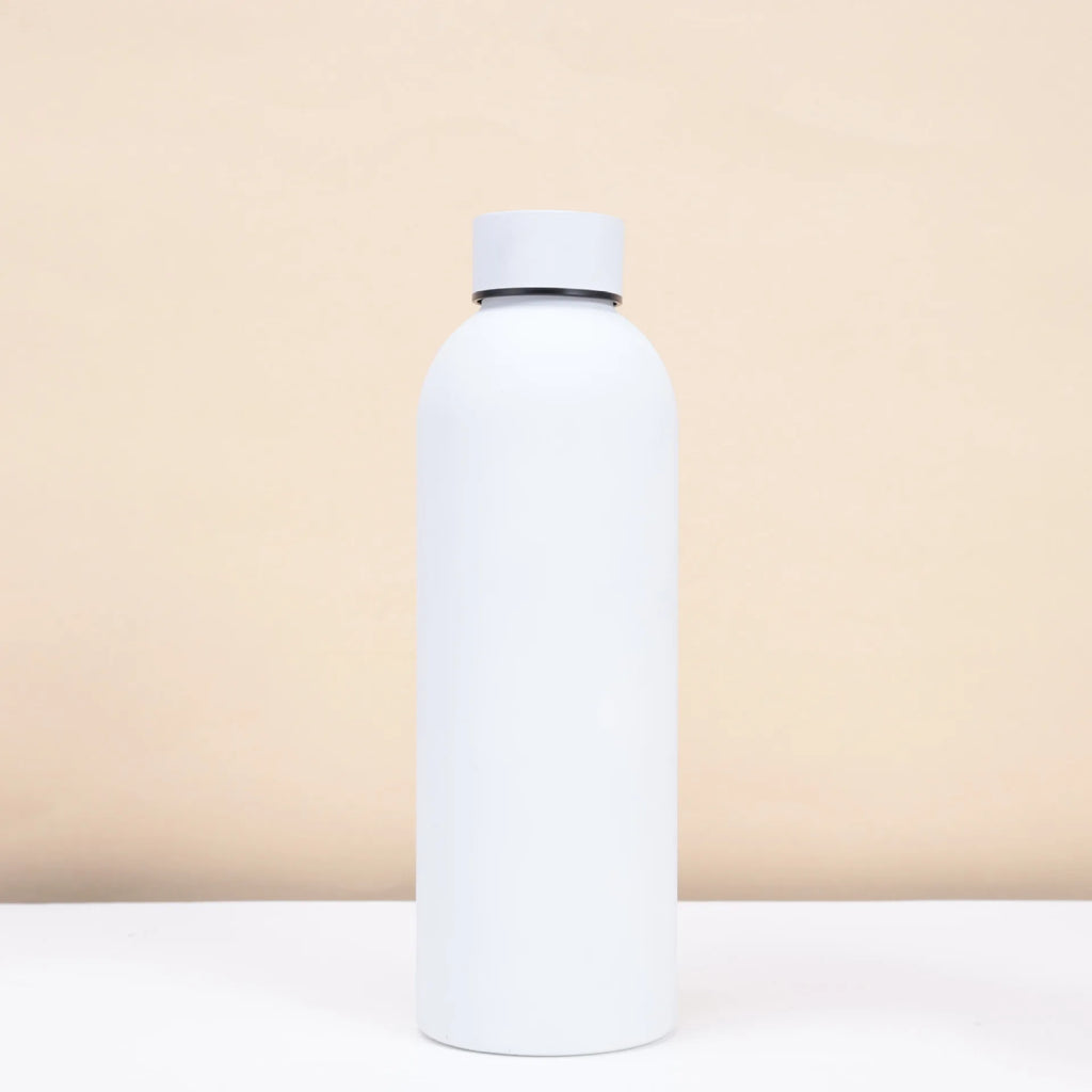 500ml Insulated Bottle Solid Color 304 Stainless Steel Jug with Lid Large Capacity Ice Coffee Cup Portable for Driving Travel