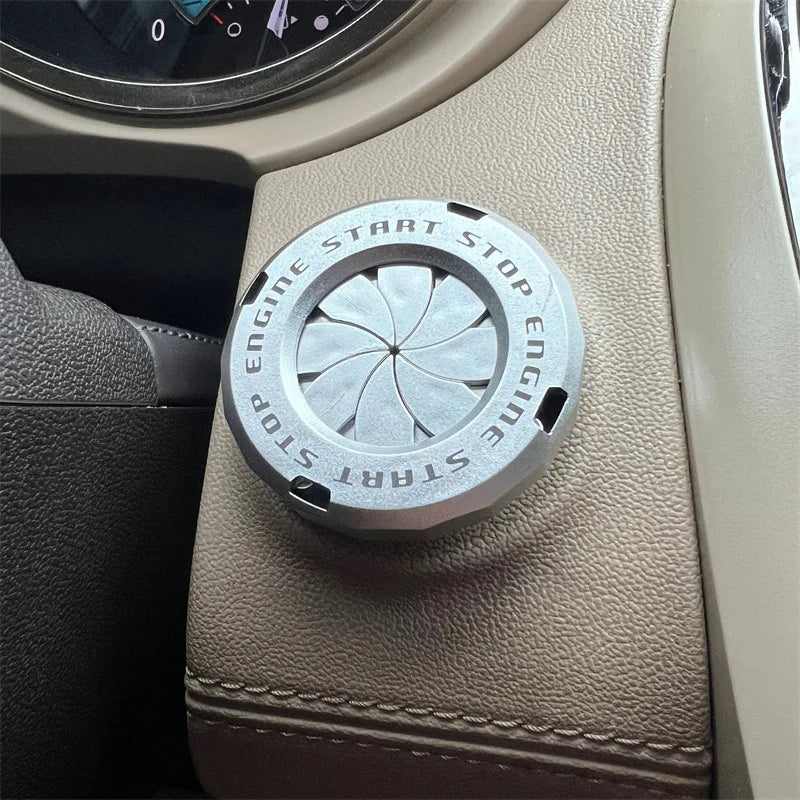 Ignition Device Decor Motorcycle Key Cover Car Interior Sticker Decorative Rotary Push To Start Button Cover for Motorcycle Lock