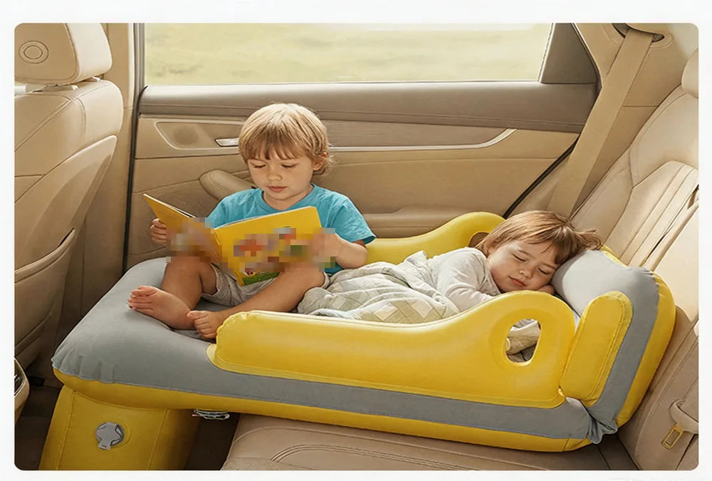 Portable Toddler Airplane Bed For Kid Baby Mattress Air Bed Seat Extender Sleeping Mattress Seat For Travel Car Road Trip